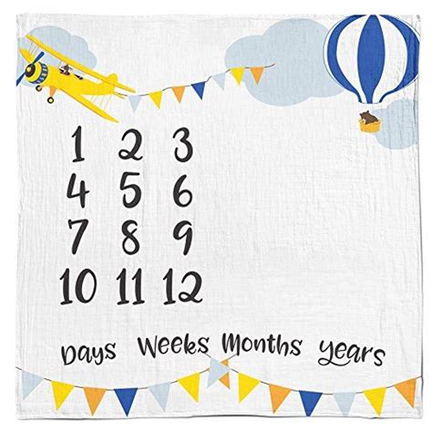 Owl Milestone Blanket Swaddling Baby Blanket Monthly Age ...