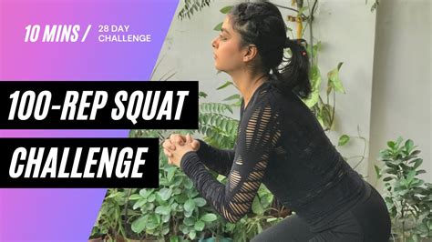 100 rep squat challenge easy moderate extreme versions lower body glutes youtube