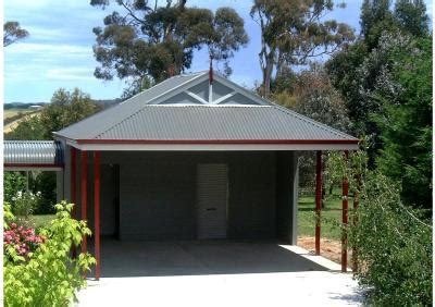 In a typical saltbox house. Dutch Gable Carport with Workshop Photo : Outside Concepts ...