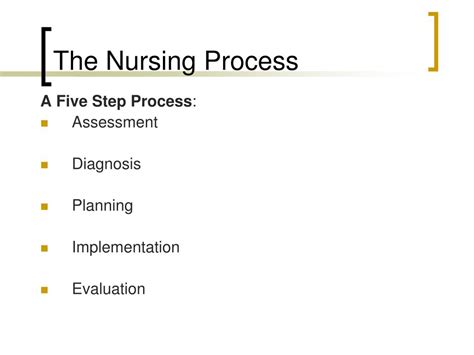 Ppt The Nursing Process Powerpoint Presentation Free Download Id