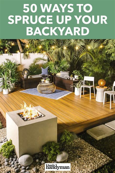 50 Ways To Spruce Up Your Backyard Backyard Oasis Diy Backyard Garden