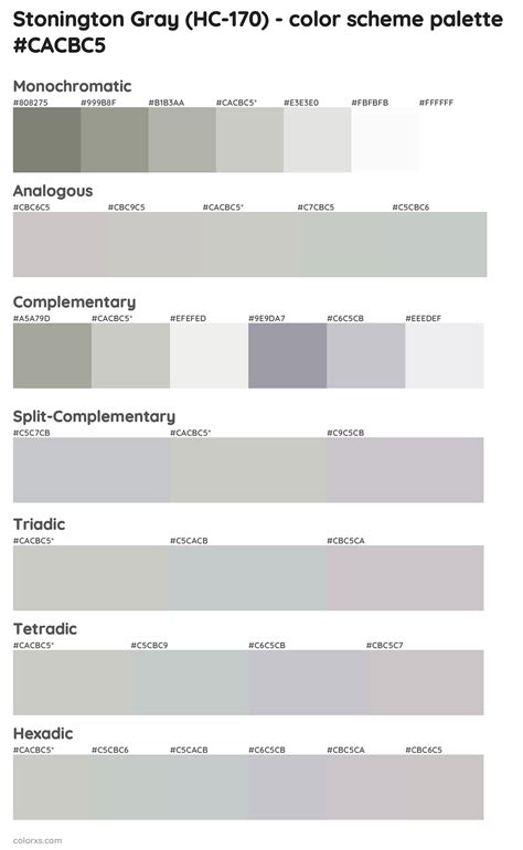 Benjamin Moore Stonington Gray Hc 170 Paint Coordinating Colors And