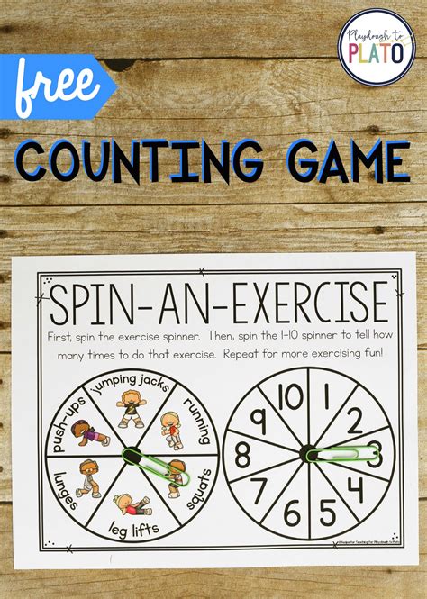 Exercise Counting Game Playdough To Plato
