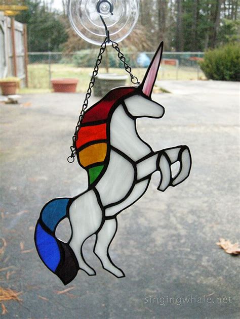 Stained Glass Rainbow Unicorn Stained Glass Angel Stained Glass Stained Glass Art