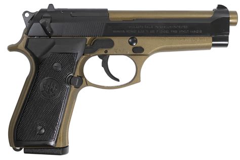 Beretta 92fs 9mm Dasa Pistol With Burnt Bronze Frame Sportsmans