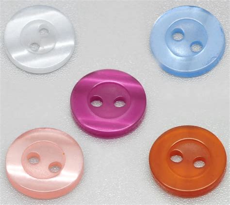 Doreenbeads 300pcs Mixed 2 Holes Round Resin Sewing Buttons