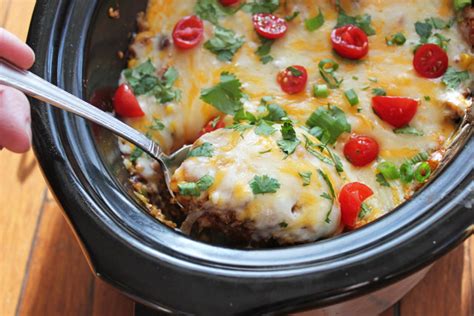 Crock Pot Mexican Casserole Lightened Up