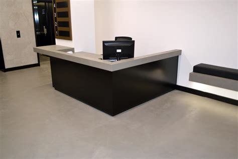 K2 Space Reception Desk South London Living Concrete