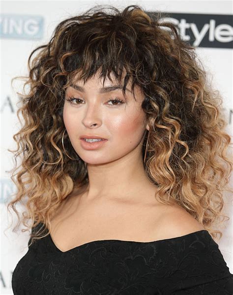 25 Amazing Hairstyles And Haircuts With Bangs For Naturally Curly Hair