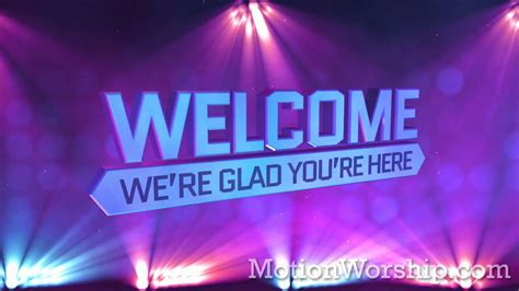 Stage Lights Welcome Hd Looping Background By Motion Worship Youtube