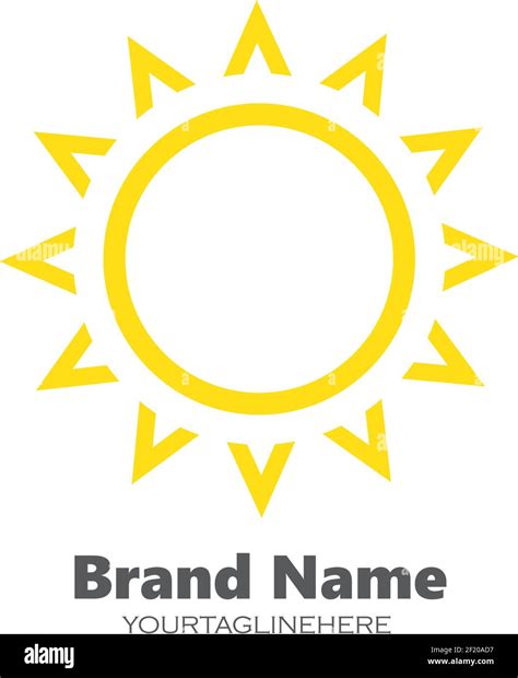 Sun Ilustration Logo Vector Icon Template Stock Vector Image And Art Alamy