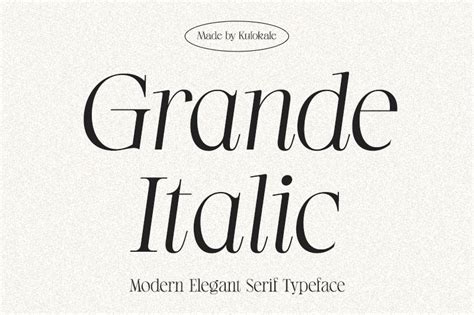 Grande Italic Font