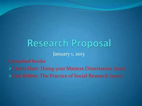Research Proposal Powerpoint Template