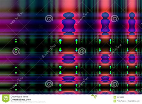 Cubist Abstract Trace Background Stock Illustration - Illustration of