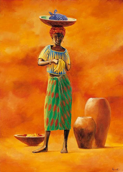 Pinturas De Mulheres Africanas Artes Pinturas Do Auwe