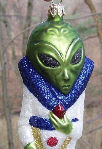 Rare 1999 Slavic Treasures Glass Alien Extraterrestrial Christmas