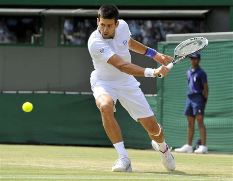 Wimbledon 2011 Novak Djokovic First Man In Semifinals