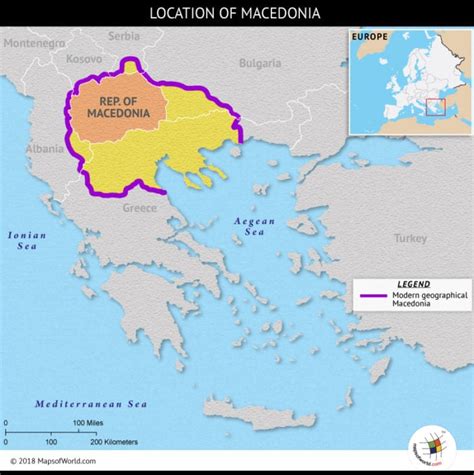 Map Showing The Geographical Region Of Macedonia Answers