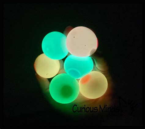 Small Glow In The Dark Doh Filled 15 Stress Ball Ceiling Sticky Gl
