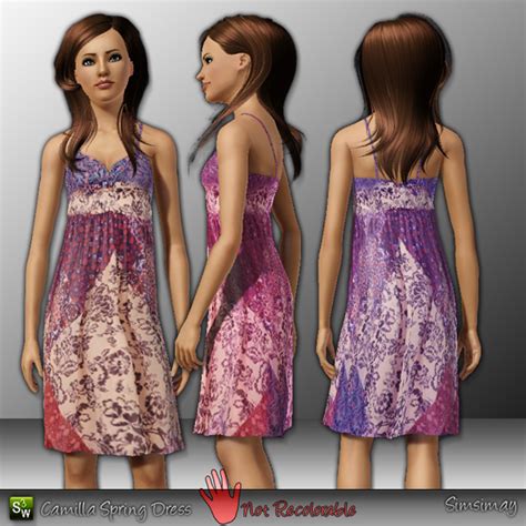 The Sims Resource Camilla Spring Dress