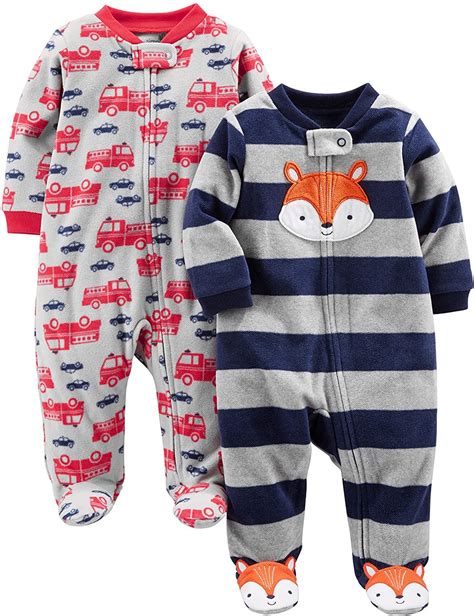 Simple Joys By Carters Baby Boys 2 Pack Fleece Footed