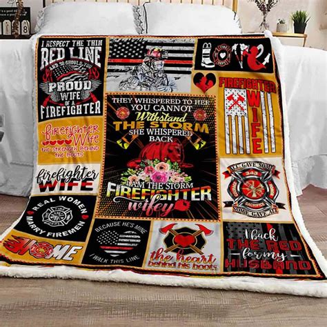 Firefighter Wife Anniversary Blanket Firefighter Ts For His Wife The