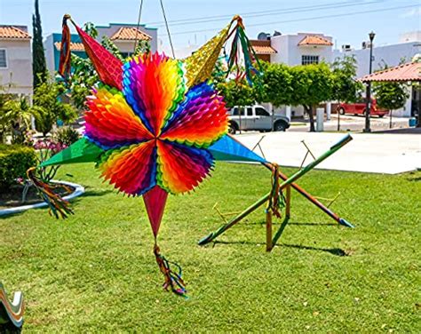 Mexican Large Star Pinata Festive Rainbow Pinatas Party Decorations
