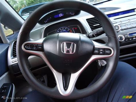 2009 Honda Civic Hybrid Sedan Blue Steering Wheel Photo 61432357
