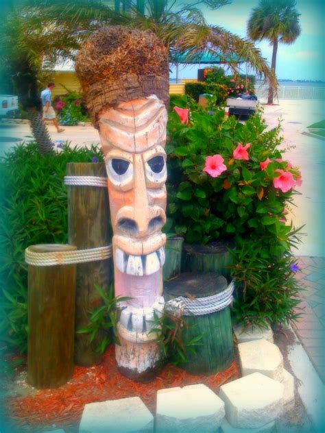 Tiki Totem At Marina Square Downtown Fort Pierce Photo By Marcy