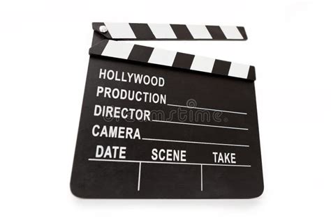 Generic Hollywood Production Clapper Board Stock Image Image Of