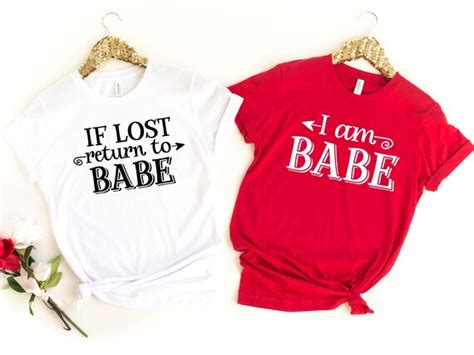 If Lost Return Babe And Im Babe Couples Shirt Matching Etsy