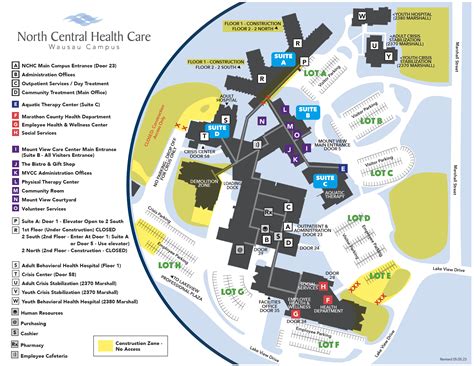 Wausau Campus Map | Marathon County Hospital