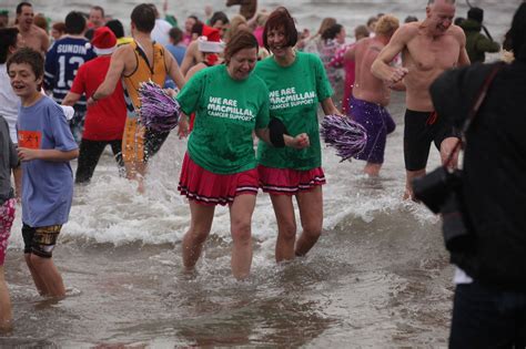 new year s day dip in whitley bay chronicle live