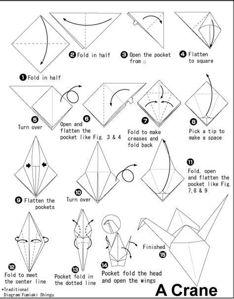 Crane Easy Origami Instructions For Kids
