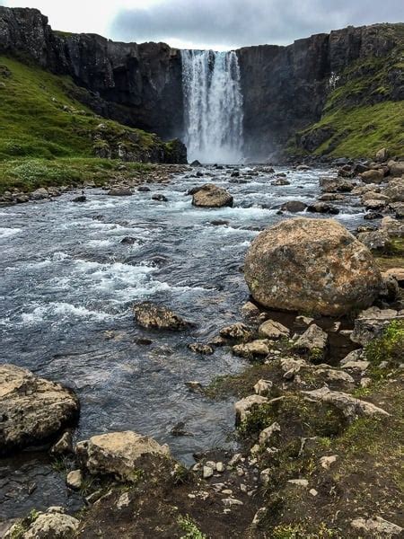 Gufufoss Waterfall In East Iceland
