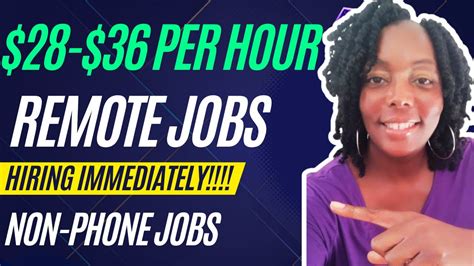 Remote Jobs Hiring Immediately 28 36 Per Hour Part Time Remote Jobs Non Phone Jobs