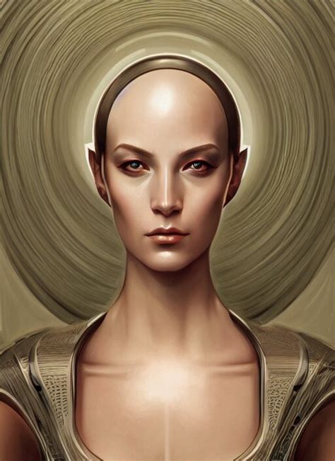 Lexica Portrait Of Female Android Symmetry Intricate Elegant