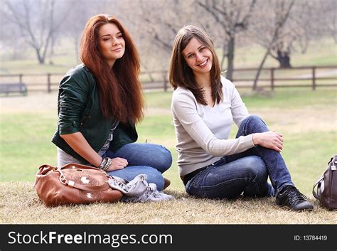Two Young Women Free Stock Images And Photos 13784419