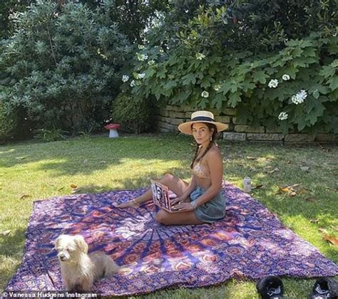 Vanessa Hudgens Appears In A Chipper Mood As She Poses With Her Beloved Pooch Darla During