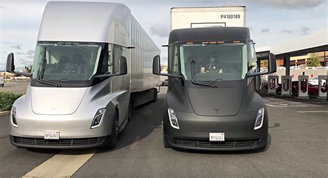 Tesla Semi Trucks Make A Surprise Supercharger Visit On Way To Fremont Factory