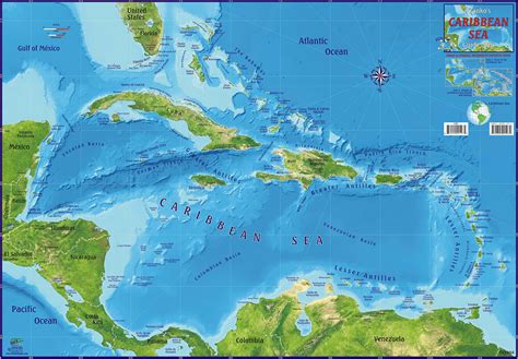 Caribbean Sea Guide Map Ubicaciondepersonascdmxgobmx