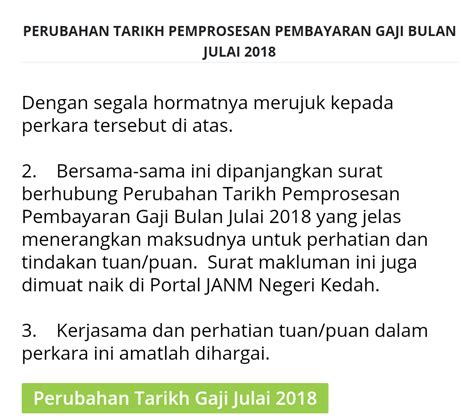 Tarikh puasa 2018 (1 ramadhan 1439h) jatuh pada 17 mei 2018. Perubahan Tarikh Pembayaran Gaji Bulan Julai 2018 ...