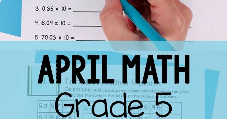 Kelly McCown Spring Math 5th Grade April