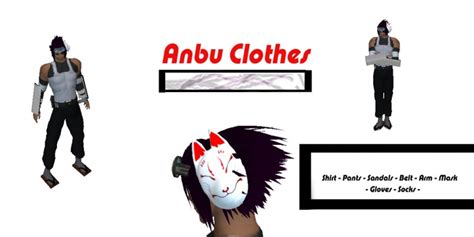 Second Life Marketplace Anbu Clothes Naruto