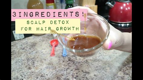 How To Detox Your Scalp For Fast Hair Growth Diy Scalp Detox Scrub 3 Ingredients Youtube