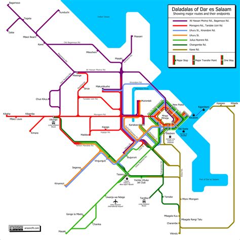 Dar Es Salaam Metro Map