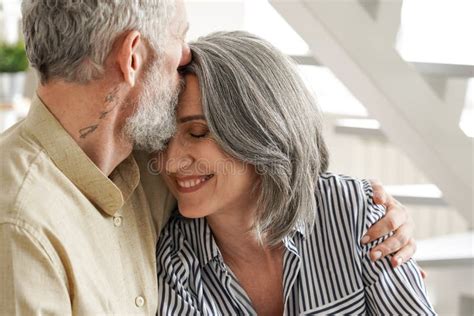 Affectionate Mature Couple Stock Image Image Of Couple 4338855