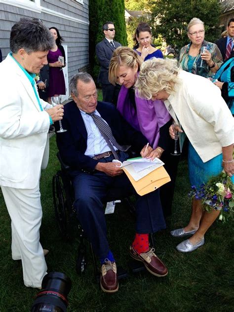 Former President George Hw Bush Serves As Witness At Lesbian Wedding