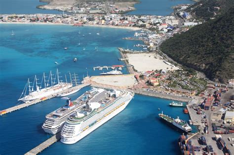 Aerial View Of The Cruise Terminal At Sint Maarten Saint Martin