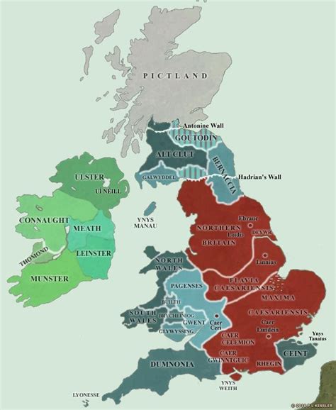 Map Of Early Independent Britain Map Of Britain Historical Maps History